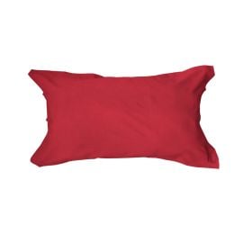 Taie d'oreiller Rouge 50x70 rectangulaire 100 % coton