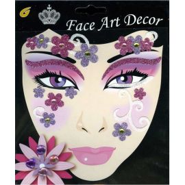 maquillage - tatouage - fleur de carnaval