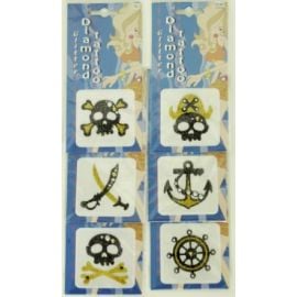 maquillage - tatouage - pirates glitter - assortiment de 6