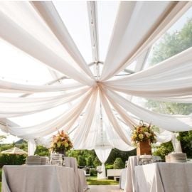 Tenture Décoration Mariage Géante en Tulle 50 mètres