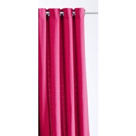 TODAY Rideau Jacquard Paille de Riz Fuchsia