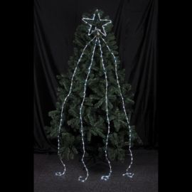 Tombée Etoilée Lumineuse 180 LED Blanc Froid