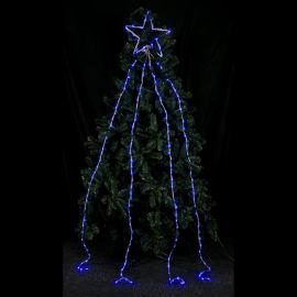 Tombée Etoilée Lumineuse 180 LED Bleu