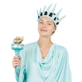 Torche statue de la liberté face - 30 cm