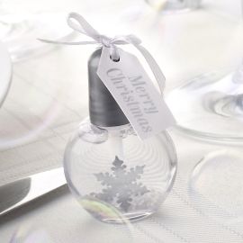 Tube de Bulle de savon Flocon de Neige Argent 