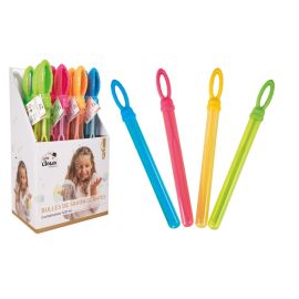 Tube bulles de savon - couleur aléatoire - 36 cm