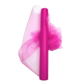 Rouleau de tulle Grande Largeur Fuchsia 50 cm x 9 mètres