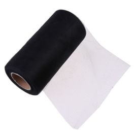 Tulle mariage 15cm Noir 