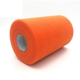 Tulle souple orange 20cm x 100m pas cher