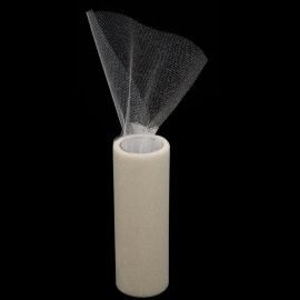 Tulle pas cher pailleté Ivoire 15cm