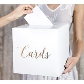 Urne mariage Cards Doré