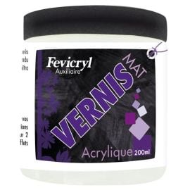 Vernis satiné acrylique en pot de 200ml