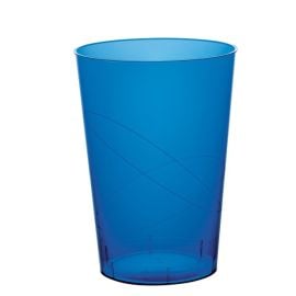 Verre a bière en plastique rigide Bleu Marine Transparent