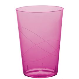 Verre a bière en plastique rigide Fuchsia