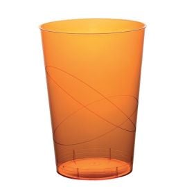 Verre a bière en plastique rigide Orange