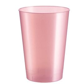 Verre a bière en plastique rigide Rose