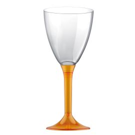 Verre à vin plastique Orange Transparent 