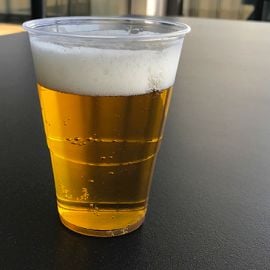 Verre à bière en plastique transparent 30cl