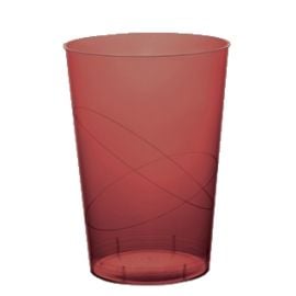 Verre a bière en plastique rigide Bordeaux