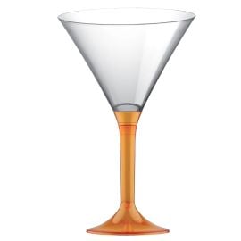 Verre à cocktail en plastique Orange transparent