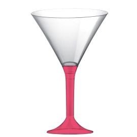 Verre cocktail plastique Corail