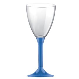 Flûte à champagne plastique Bleu Roi Transparent