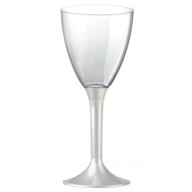 Verre à vin plastique Nacré Blanc