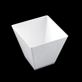 Verrine plastique rigide Blanche carrée 