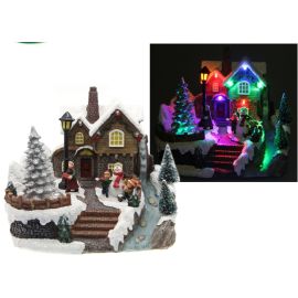 Village de Noel Musical avec Sapin animé