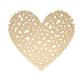 Artemio Grand coeur en bois à personnaliser