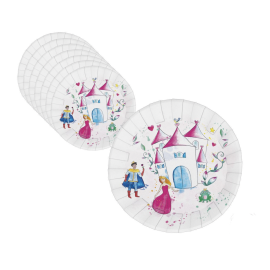 assiette princesse 23cm x8pcs