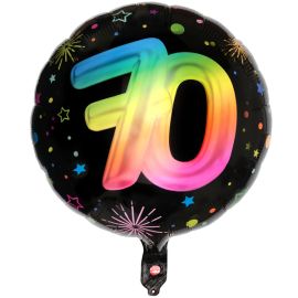Ballon Alu 70 Ans Festicolor 45cm
