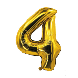 ballon chiffre 4 or 85cm