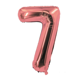 ballon chiffre 7 rose gold 30cm