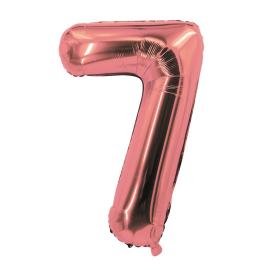 ballon chiffre 7 rose gold 85cm