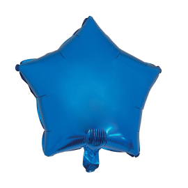 ballon gonflable mylar etoile bleu 37cm