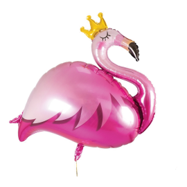 ballon gonflable mylar flamant rose 70cm