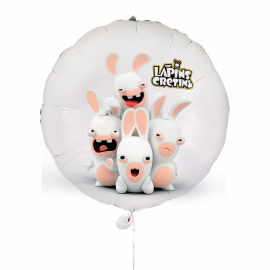 ballon aluminium lapins crétins™ 40cm