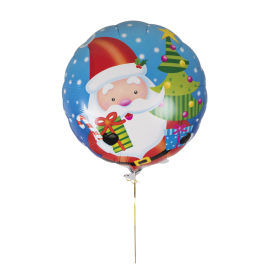 ballon gonflable aluminium père noël et sapin 32cm