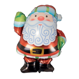 ballon gonflable aluminium père noël 70cm