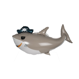 ballon gonflable mylar requin pirate