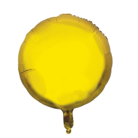 ballon gonflable mylar rond or 37cm