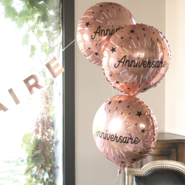 ballon anniversaire ROSE GOLD pas cher