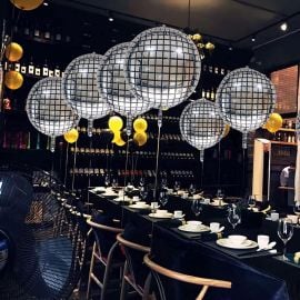 Ballon gonflable aluminium boule disco 3D 