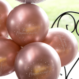 ballon anniversaire ROSE GOLD pas cher