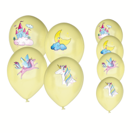 ballon licornes 30cm x8pcs