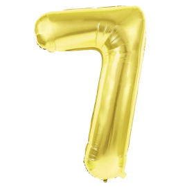 ballon mylar chiffre 7 or 36cm