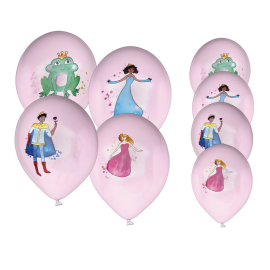 ballon princesses 30cm x8pcs