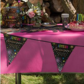 Banderole Joyeux Anniversaire Festicolor Noir