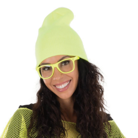 bonnet jaune fluo